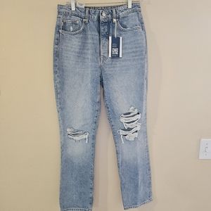 Lovers And Friends Reece High Rise Rigid Slim Straight Jeans